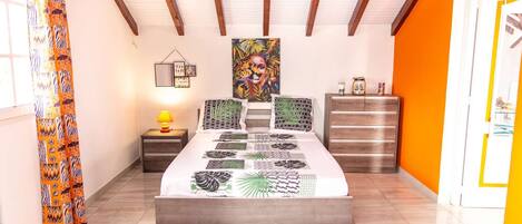 2 bedrooms, iron/ironing board, travel cot, WiFi