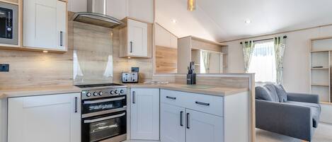 Fridge, oven, stovetop, toaster
