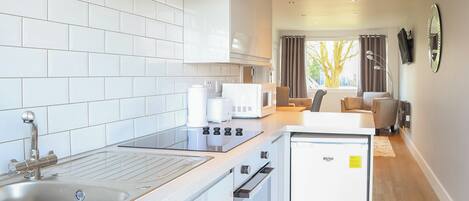 Fridge, oven, stovetop, toaster