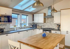 Fridge, oven, stovetop, toaster