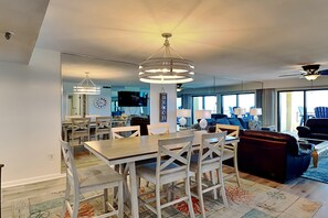 Condo, Multiple Beds, Balcony, Ocean View | Private kitchen | Fridge, microwave, oven, stovetop - Surf Dweller #605 by Southern Vacation Rentals (Fort Walton Beach)