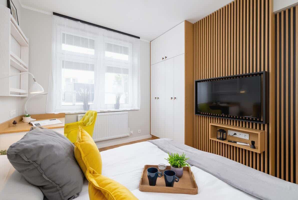 2 多间卧室、熨斗/熨衣板、WiFi、床单