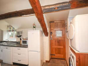 Fridge, dishwasher, electric kettle, toaster