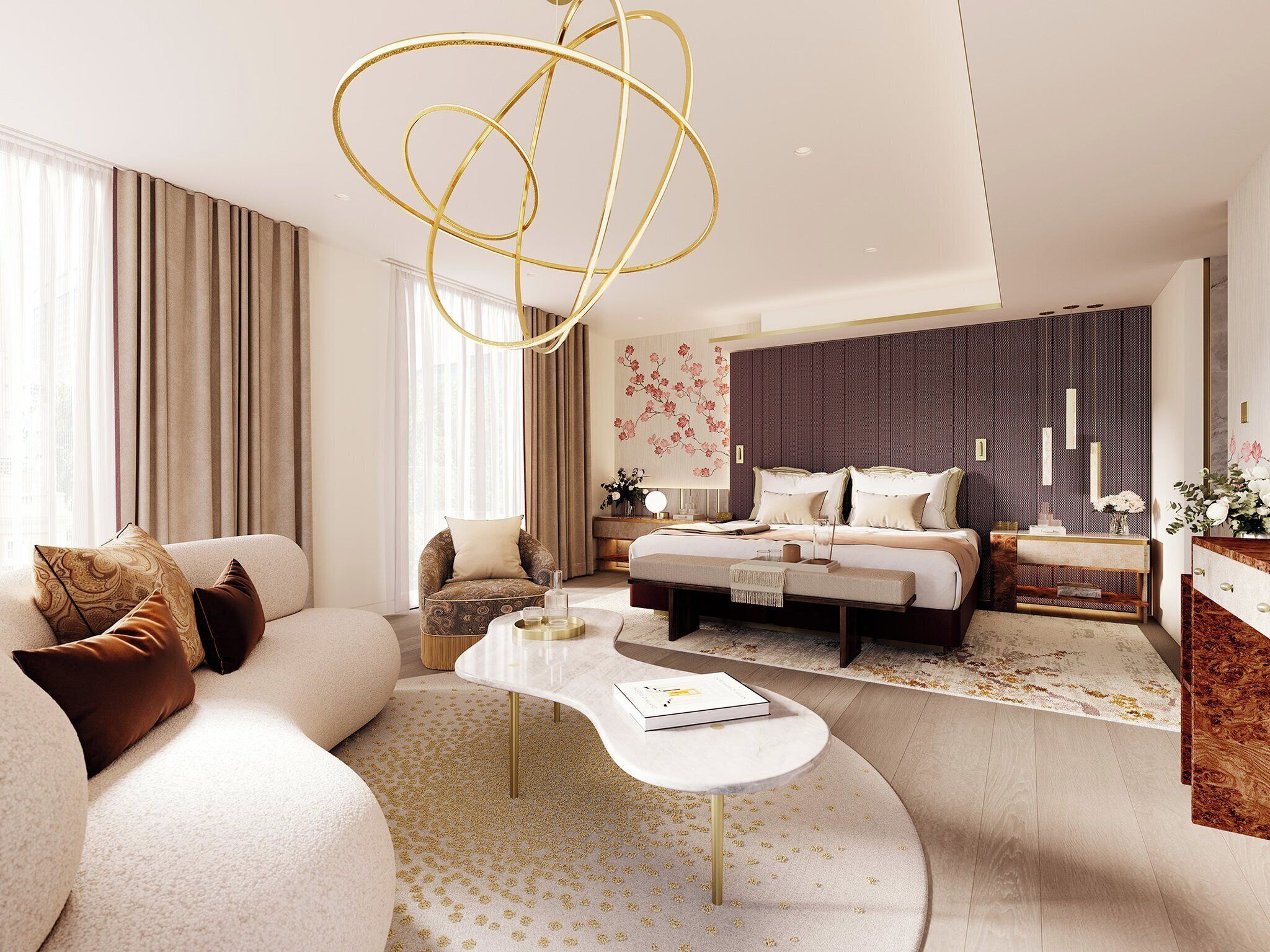 Premium bedding, memory foam beds, minibar, in-room safe