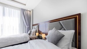 Deluxe Double or Twin Room | Desk, iron/ironing board (on request), WiFi (free), bed sheets - THE K HOTEL (Dubai)