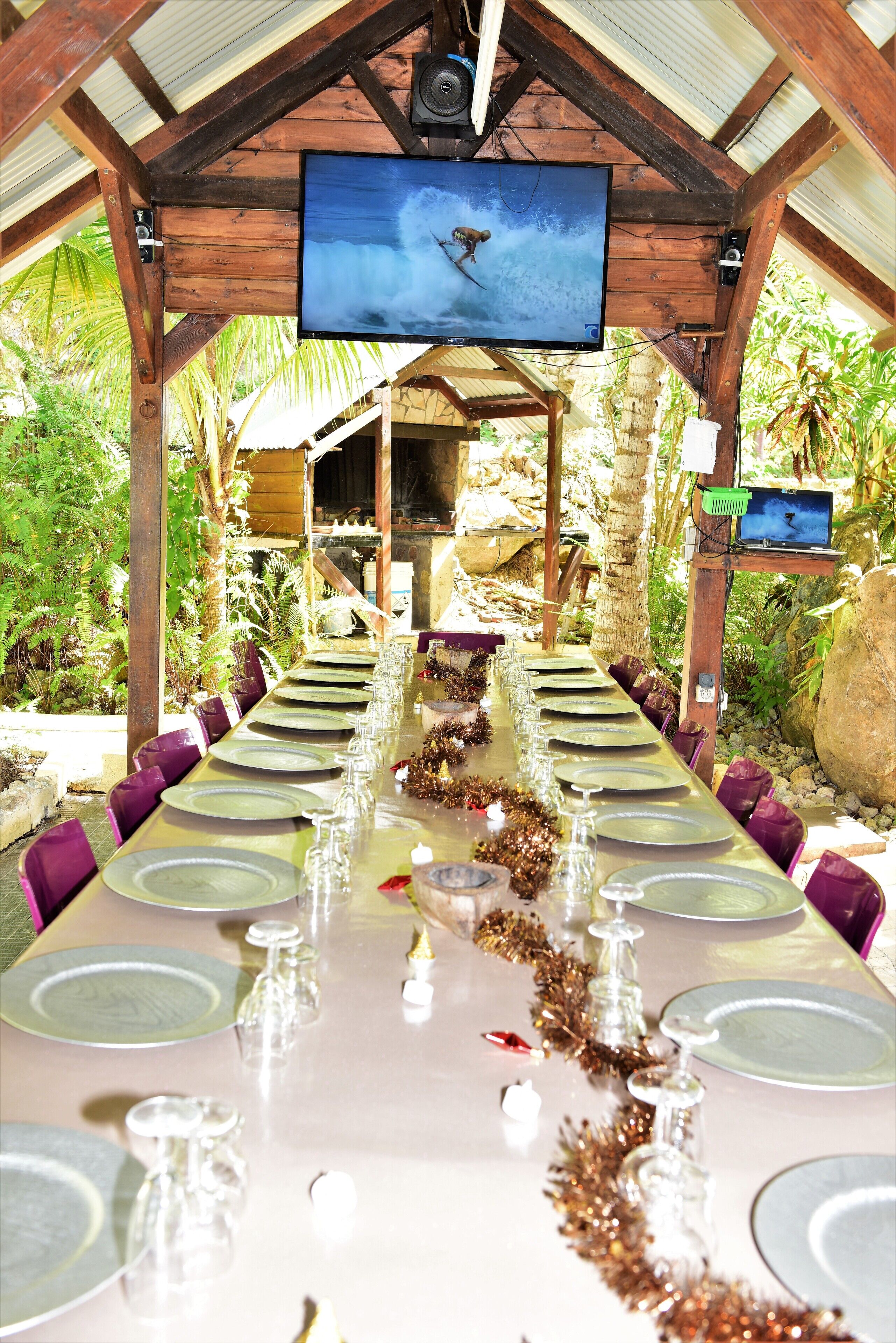 Área para banquetes al aire libre