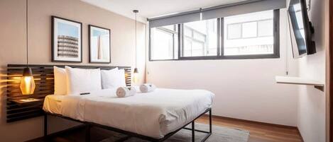 1 makuuhuone, silitysrauta/-lauta, vauvan matkasänky, Wi-Fi