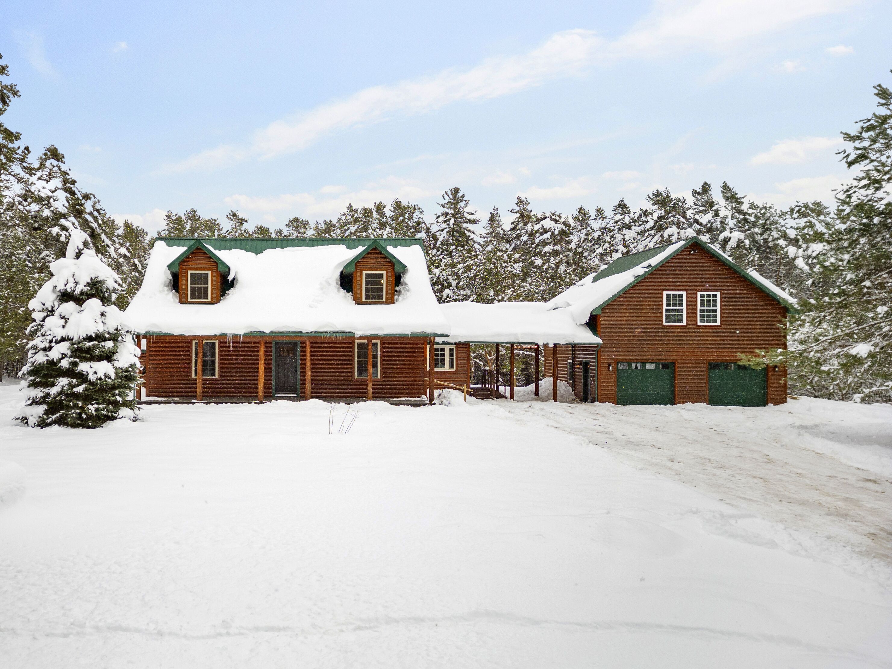 Cabin In the Pines, On Snowmobile Trail