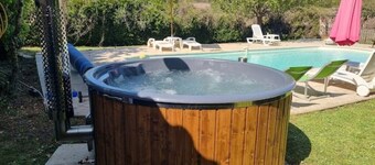 3 Peaceful Country Gites - Sleeps 16 with 2 Wood-Fired Hot Tubs & Swimming Pool