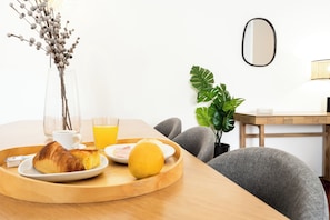 Kontinental frukost varje dag mot avgift