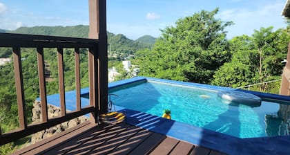 Secluded 2bd/2bath w/private Pool, Quiet w/breathtakin views 7mins to Rodney Bay