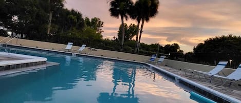 Una piscina riscaldata