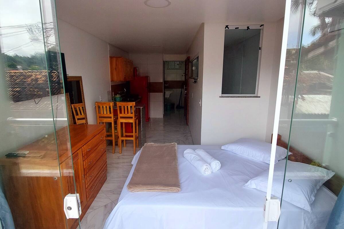 Studio Suite Superior, 1 giường đôi | 1 phòng ngủ, bộ đồ giường cao cấp, chăn bông, nệm có lớp đệm bông