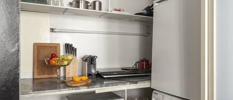 Microwave, oven, stovetop, paper towels