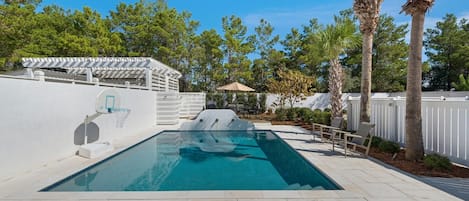 Indoor pool, a heated pool