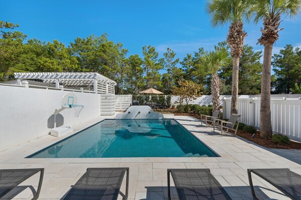 Indoor pool, a heated pool