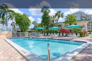 A heated pool