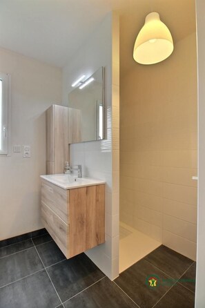 Shower, hair dryer