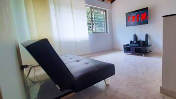 42-inch LCD TV with cable channels, TV
