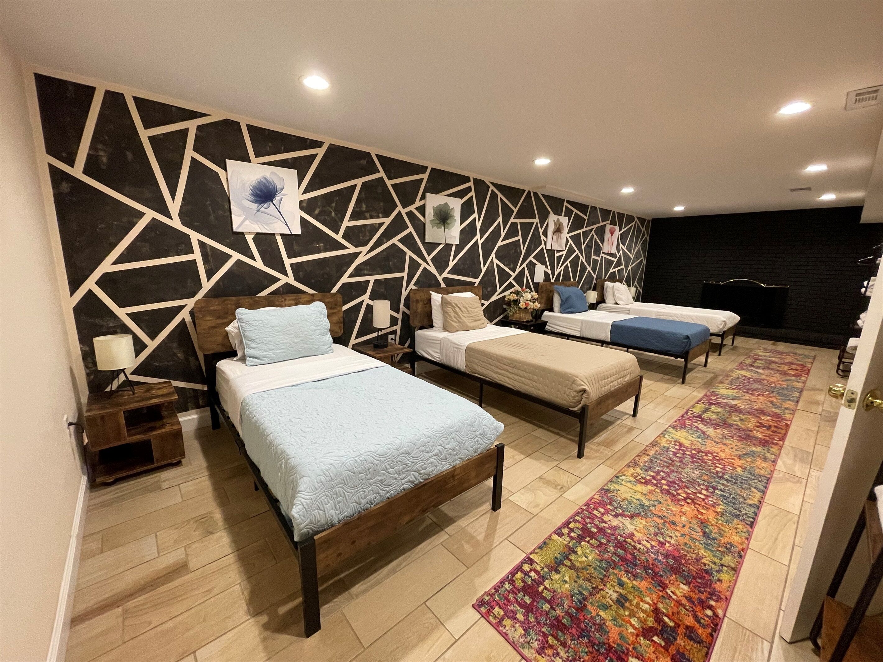 4 habitaciones, tabla de planchar con plancha y wifi gratis 