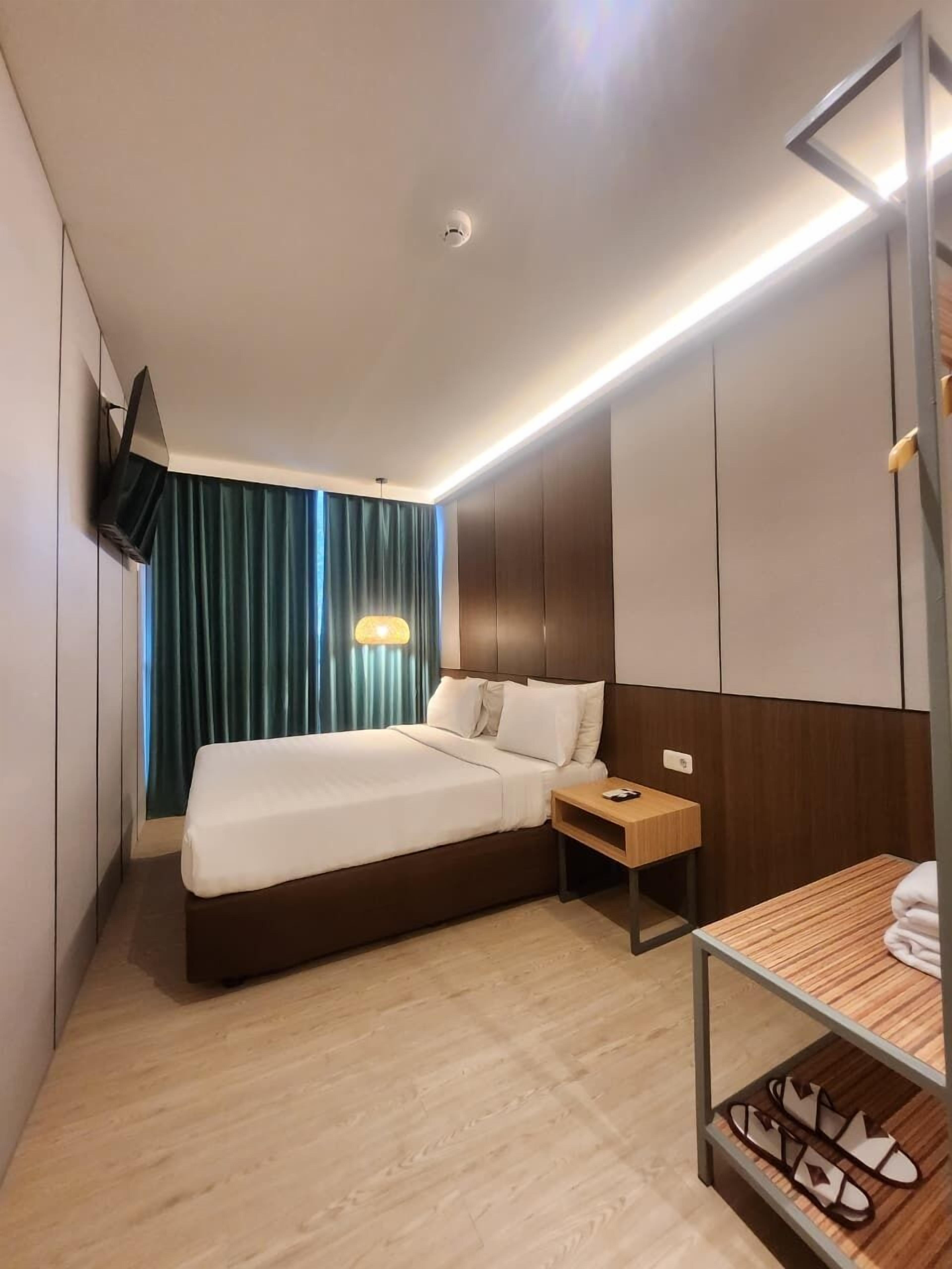 Suíte estúdio premium | Roupas de cama premium, escrivaninha, espaço de trabalho para notebook