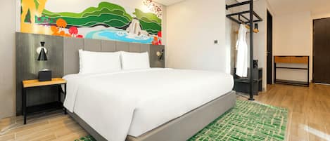 Privilege, Huone, 1 suuri parisänky, valtamerinäköala | Untuvapeitot, minibaari, työpöytä, ilmaiset vauvansängyt