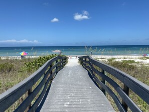 Sun-loungers, beach towels