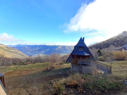 Chalet cosy 4 pers. à Saint-Lary-Soulan, proche remontées mécaniques, balcon, navette gratuite