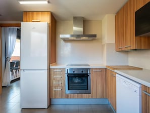 Microwave, oven, dishwasher, coffee/tea maker