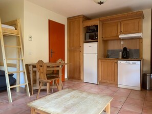 Interior - 28m² Mountain studio for 4 with balcony in Pra-Loup (Pra-Loup)