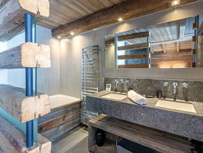 Hair dryer, towels