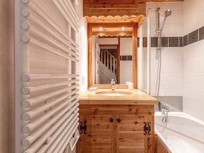 Hair dryer, towels