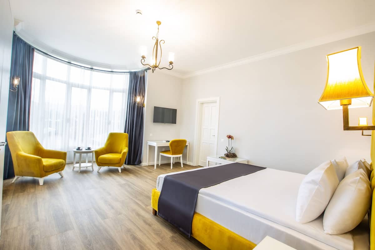Elite tweepersoonskamer, 1 queensize bed | 1 slaapkamer, een minibar, gratis wifi, beddengoed