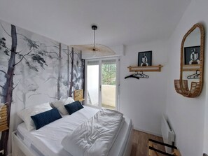 1 chambre, fer et planche à repasser, Wi-Fi, draps fournis