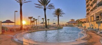 Newly renovated, Palm Beach inspired family retreat at Boardwalk Beach Resort.