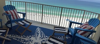 Newly renovated, Palm Beach inspired family retreat at Boardwalk Beach Resort.