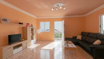 Een televisie en een tafeltennistafel