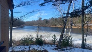 Vue depuis lâhĂ©bergement