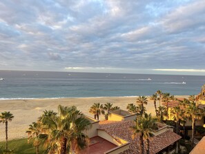 Sun-loungers, beach towels