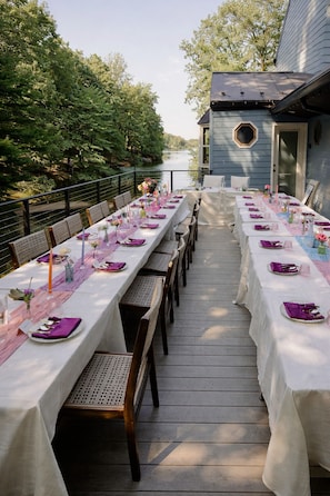 Espace de banquet à l’extérieur