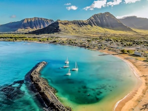 Liegestühle, Strandtücher