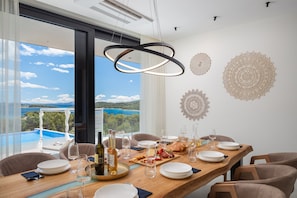 Dining - Luxury Villa Siesta with Pool (Jezera)