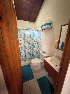 Shower, hair dryer, towels, soap -     Bright & Breezy Budget Stay Near Airport & South Coast(Sleeps 3) (Oistins)