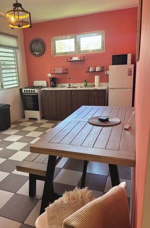 Fridge, microwave, oven, stovetop - Bright Hillside Escape • Quick Drive Town & Beach (Rincon)
