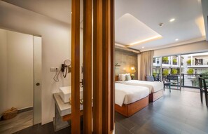 Terrace Twin Suite | Minibar, desk, laptop workspace, iron/ironing board - Riversoul Boutique (Siem Reap)