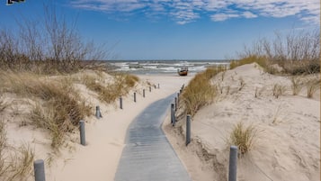 Vlak bij het strand