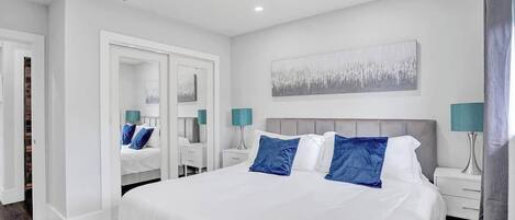4 bedrooms, iron/ironing board, travel cot, WiFi