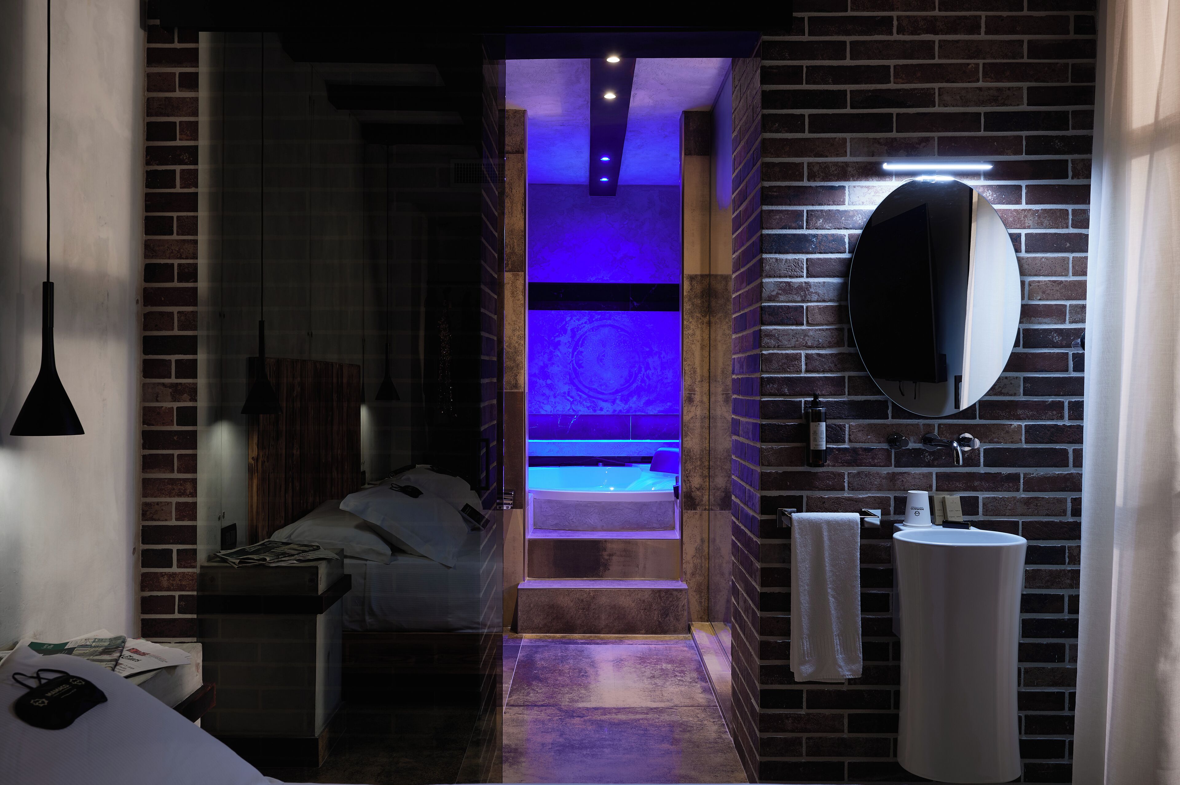 Camera Deluxe, idromassaggio | Lenzuola Frette, biancheria da letto di alta qualità