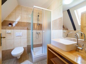 Douche, séchoir à cheveux