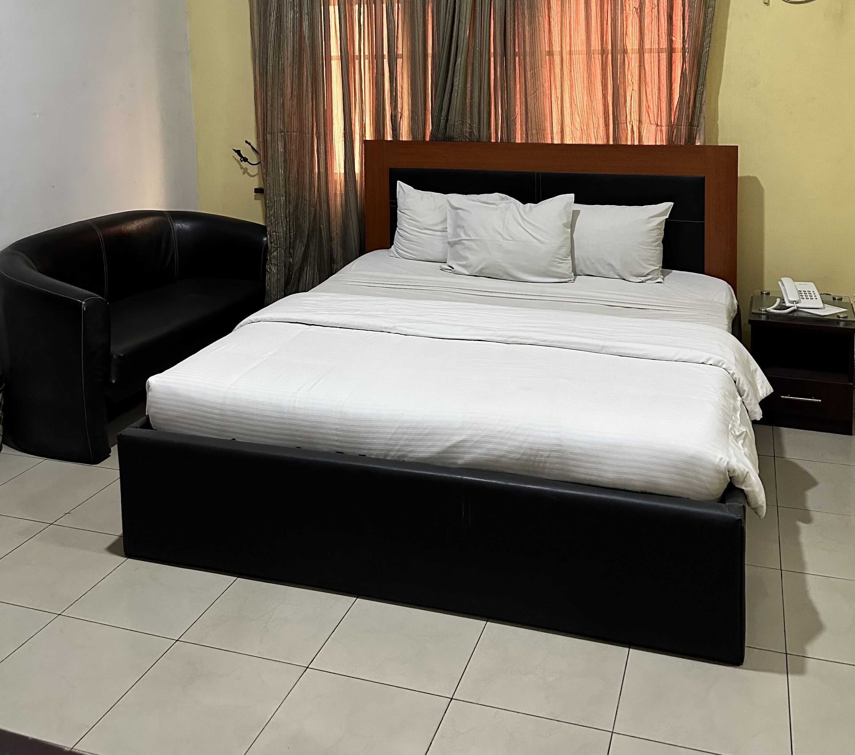 Down duvets, memory-foam beds, desk, free WiFi